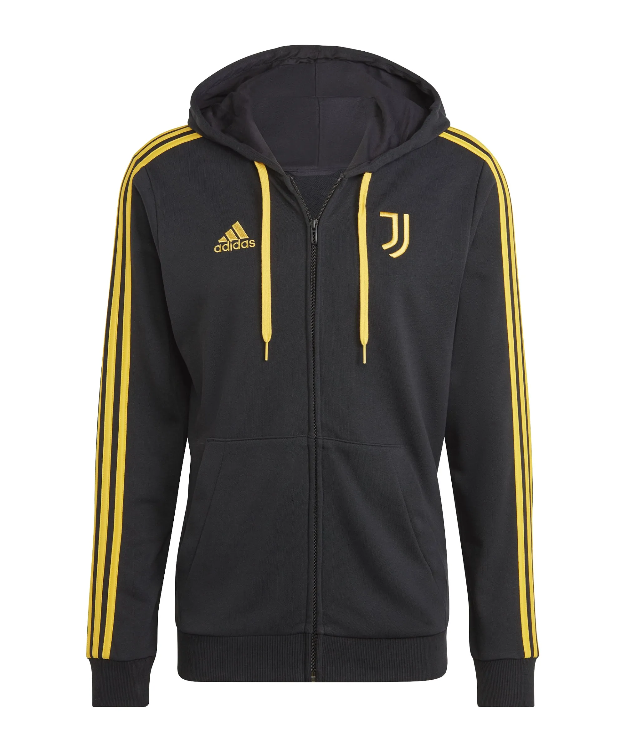 adidas Juventus Turin DNA Kapuzenjacke Schwarz