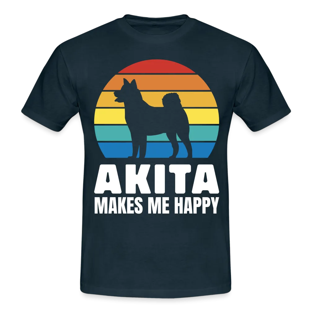 Akita Hund Akita Makes ME Happy T-Shirt