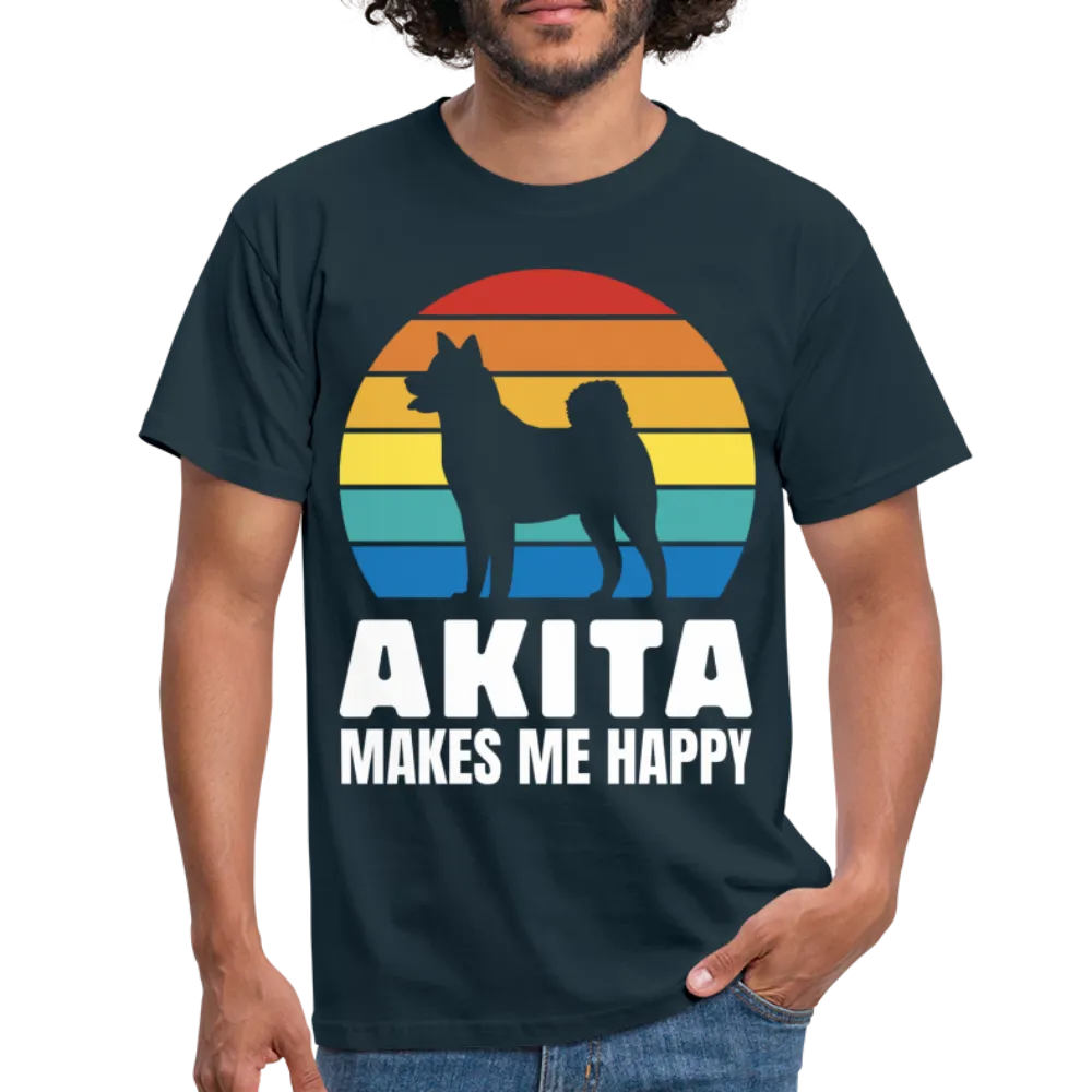 Akita Hund Akita Makes ME Happy T-Shirt