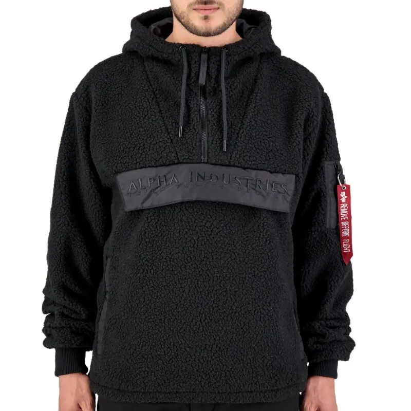 Alpha Industries Herren Anorak Teddy black