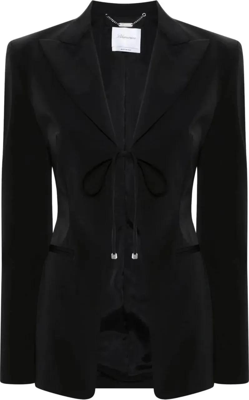   Blumarine  giacca monopetto black schwarz  Sommerjacken 