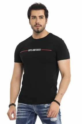 CT674 Herren T-Shirt mit coolem Markenprint