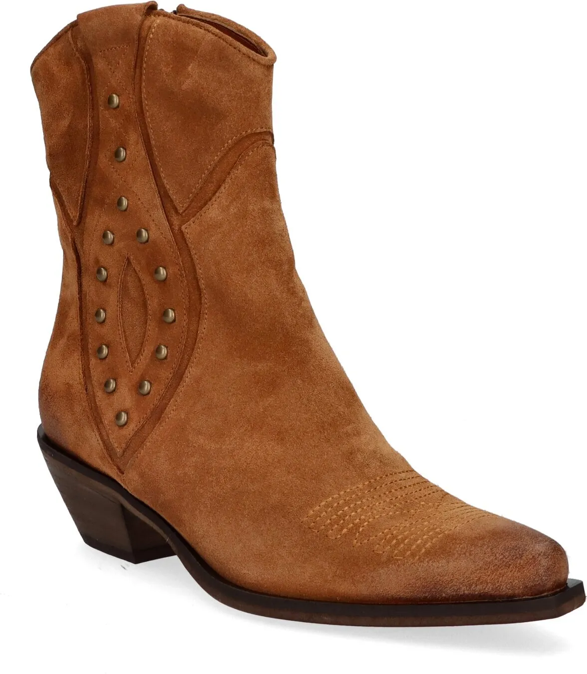 Damen-Western Boots aus Leder 107222000100 (Braun)
