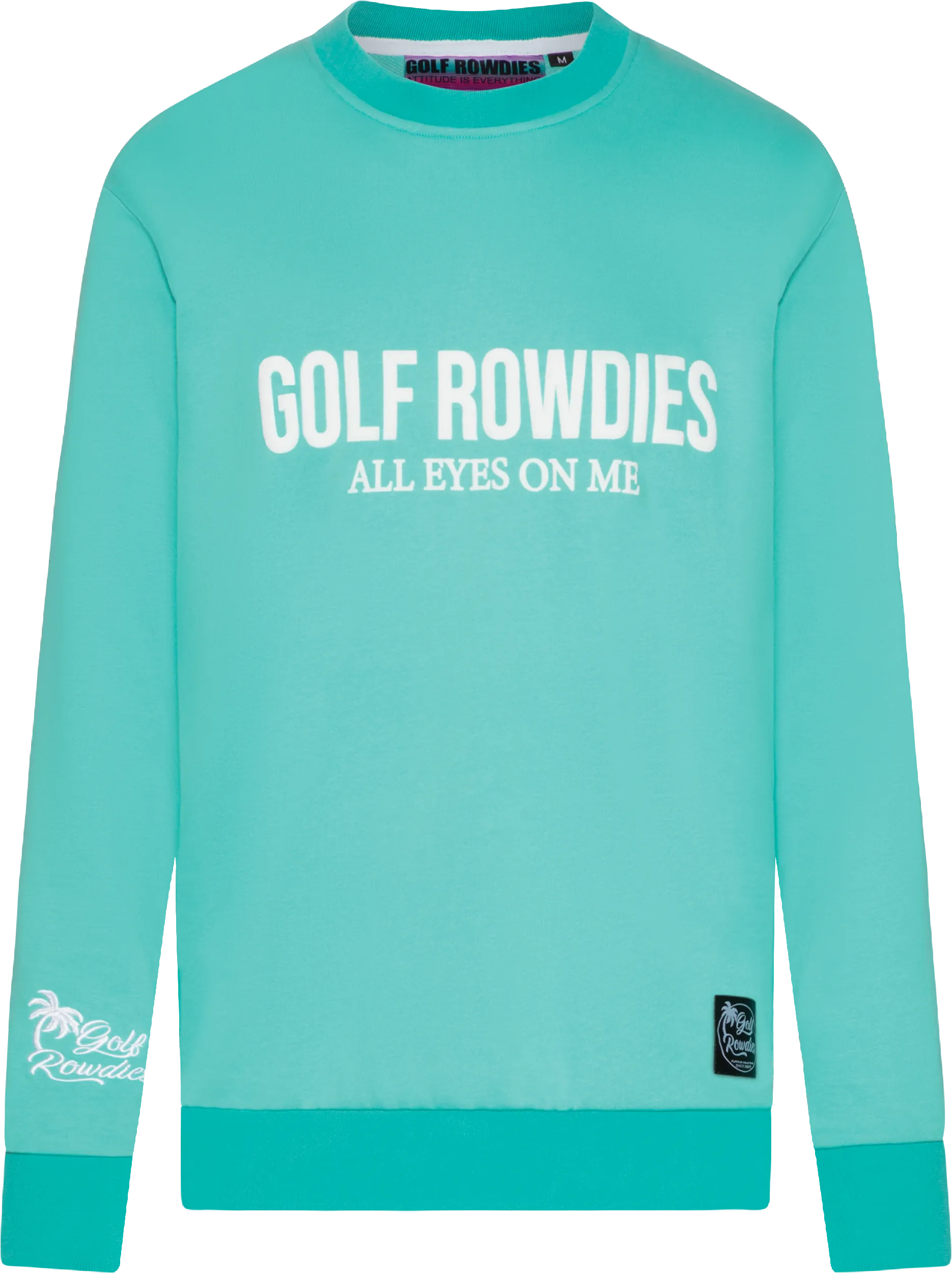 Golf Rowdies All Eyes on Me Pullover, helltürkis/weiß | 647216M