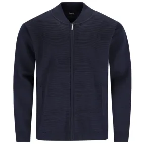 Hajo Strickjacke aus Wollmischung, marine 