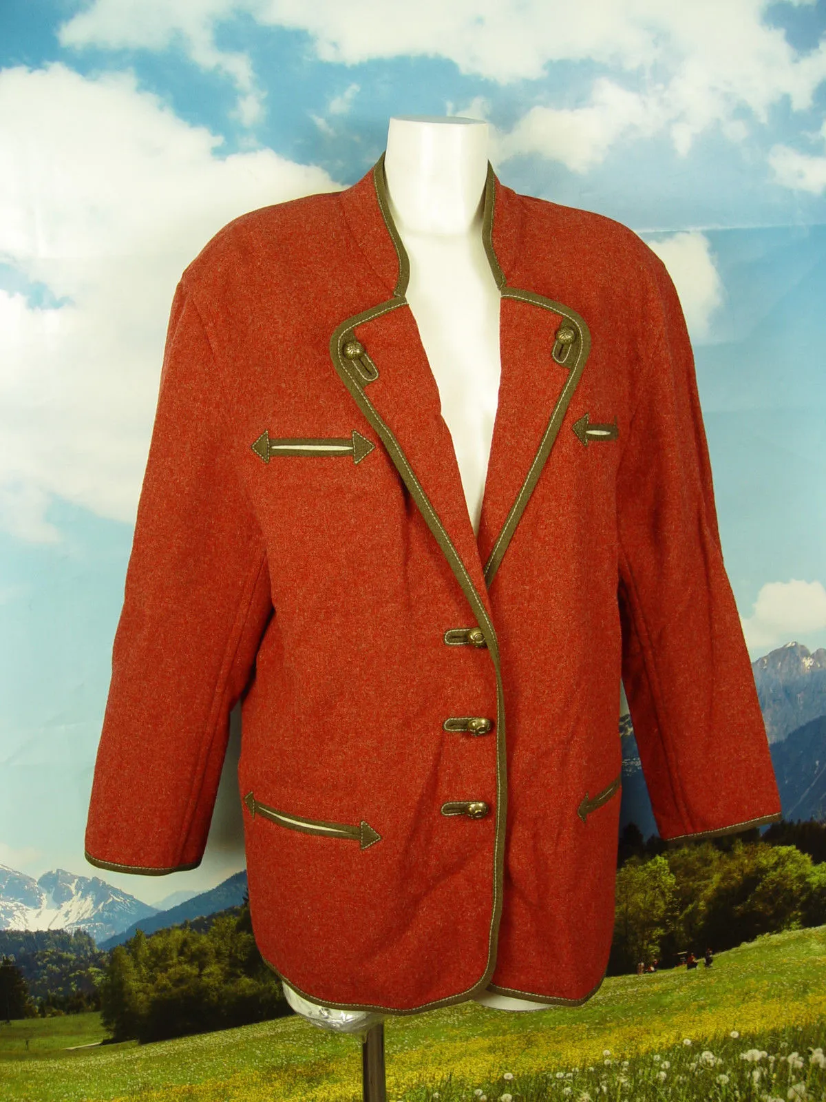 HAMMERER wie neu, leichte Bayern Schurwolle Jacke Trachtenjacke -DW009- Gr.46