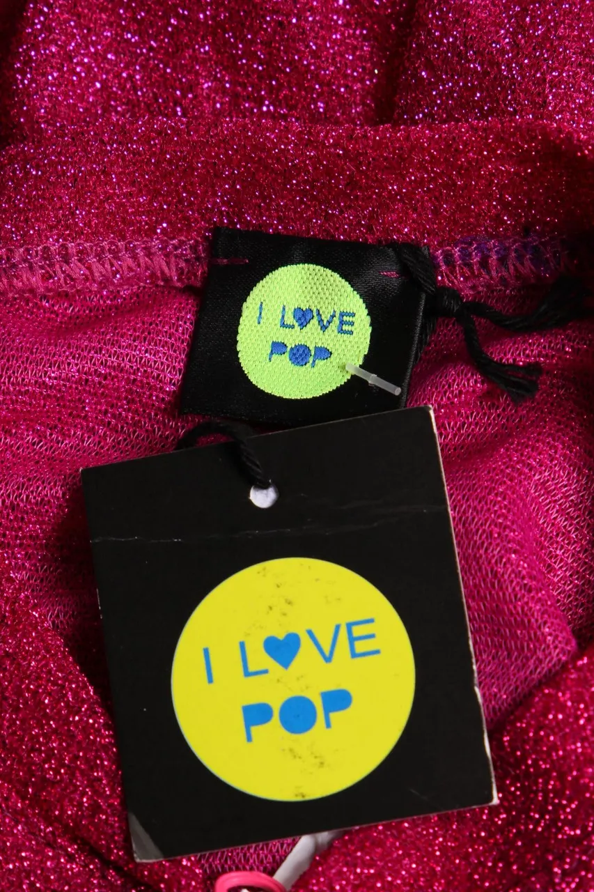 I LOVE POP - Glitzer-Blouson-Jacke - M