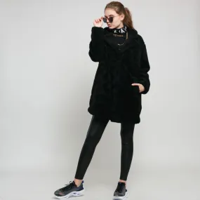 Jacke Urban Classics Ladies Oversized Sherpa Coat TB3058 black