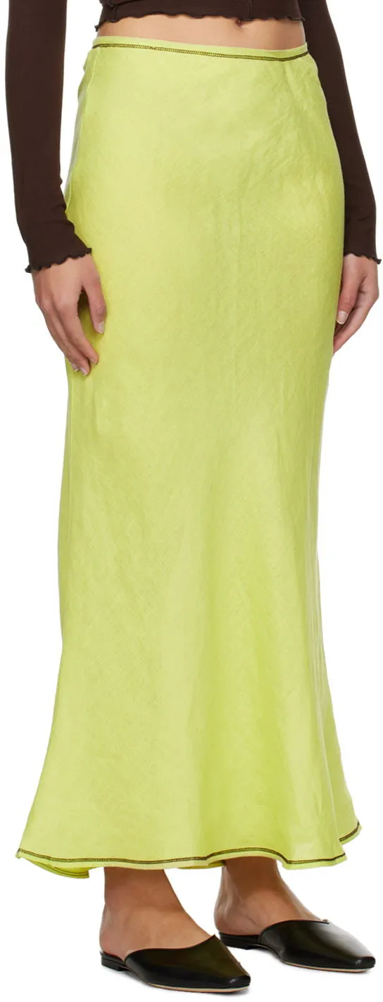 Rock Baserange Maxi Linen-Blend Skirt SKDY-SL-SP24
