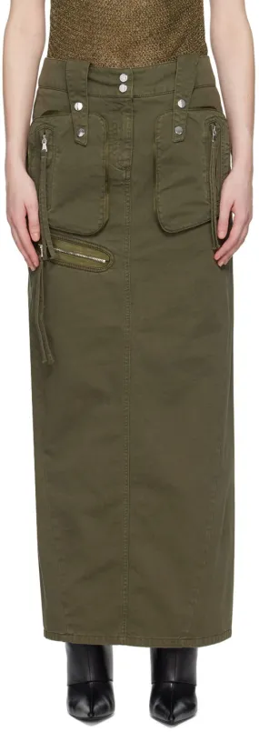 Rock Blumarine Embroidered Maxi Skirt P422J108A