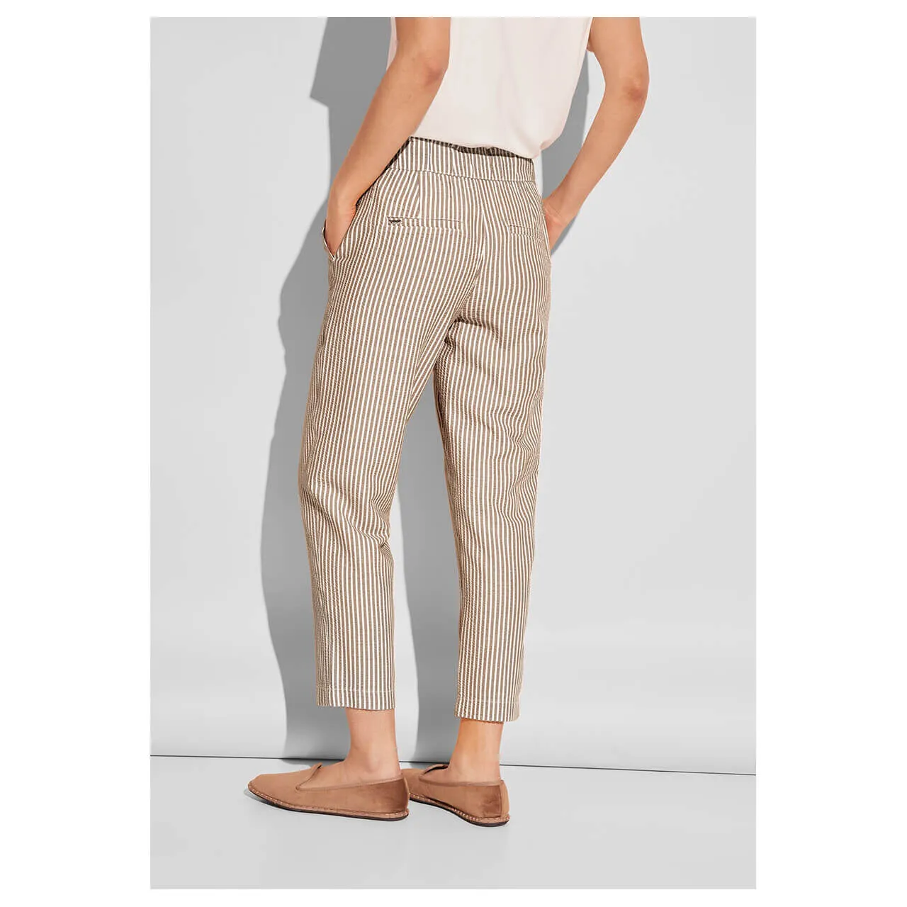 Street One Paperbag Hose Beige kaufen | 25617
