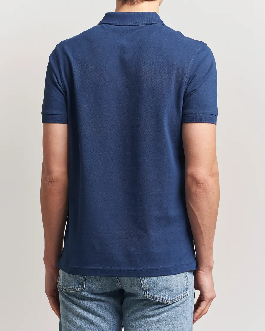 Supima Cotton Short Sleeve Pique Polo Ink Blue