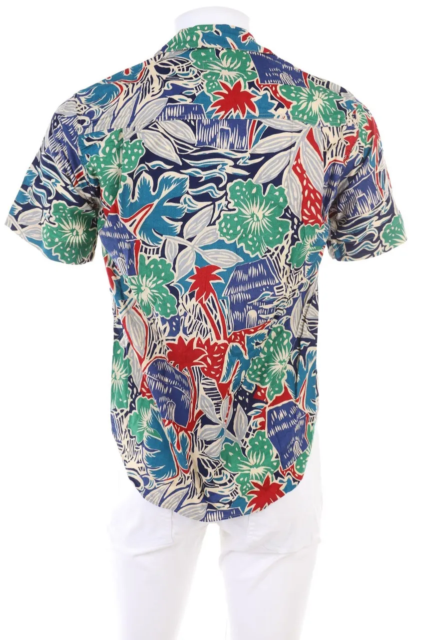 VINTAGE - Kurzarm-Hemd mit Print - XS